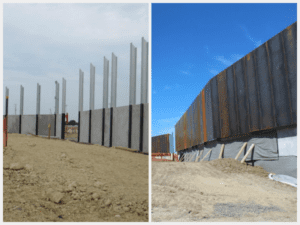 Noise wall taking shape along Todd Road